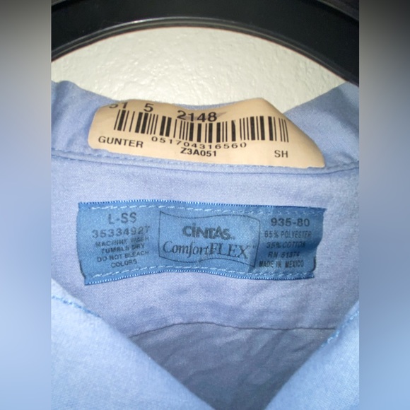 NWOT | Tito's Vodka | Workwear Styled Cintas Button Up | Short Sleeve | Large - Picture 4 of 8